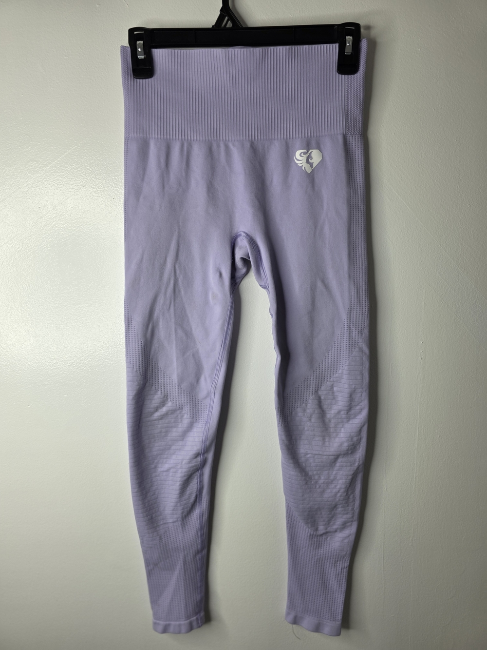 Womans Best Seamless Lilac High-Waist Leggings with Heart Elephant Logo
